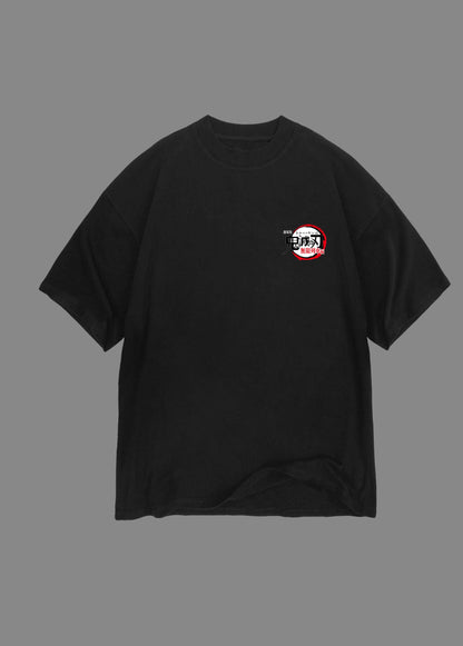 Rengoku Oversized Black T shirt