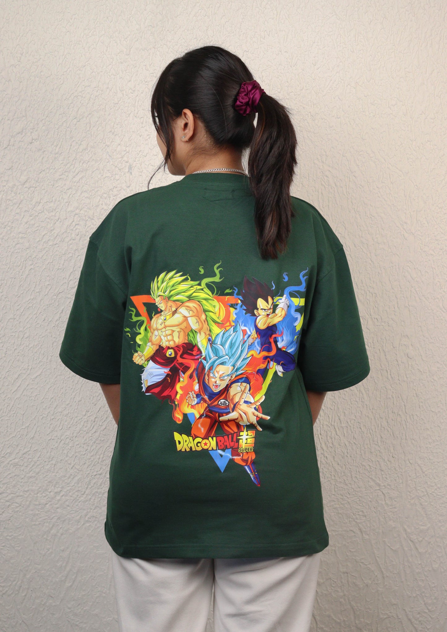 Dragon ball Oversized Bottle Green T shirt