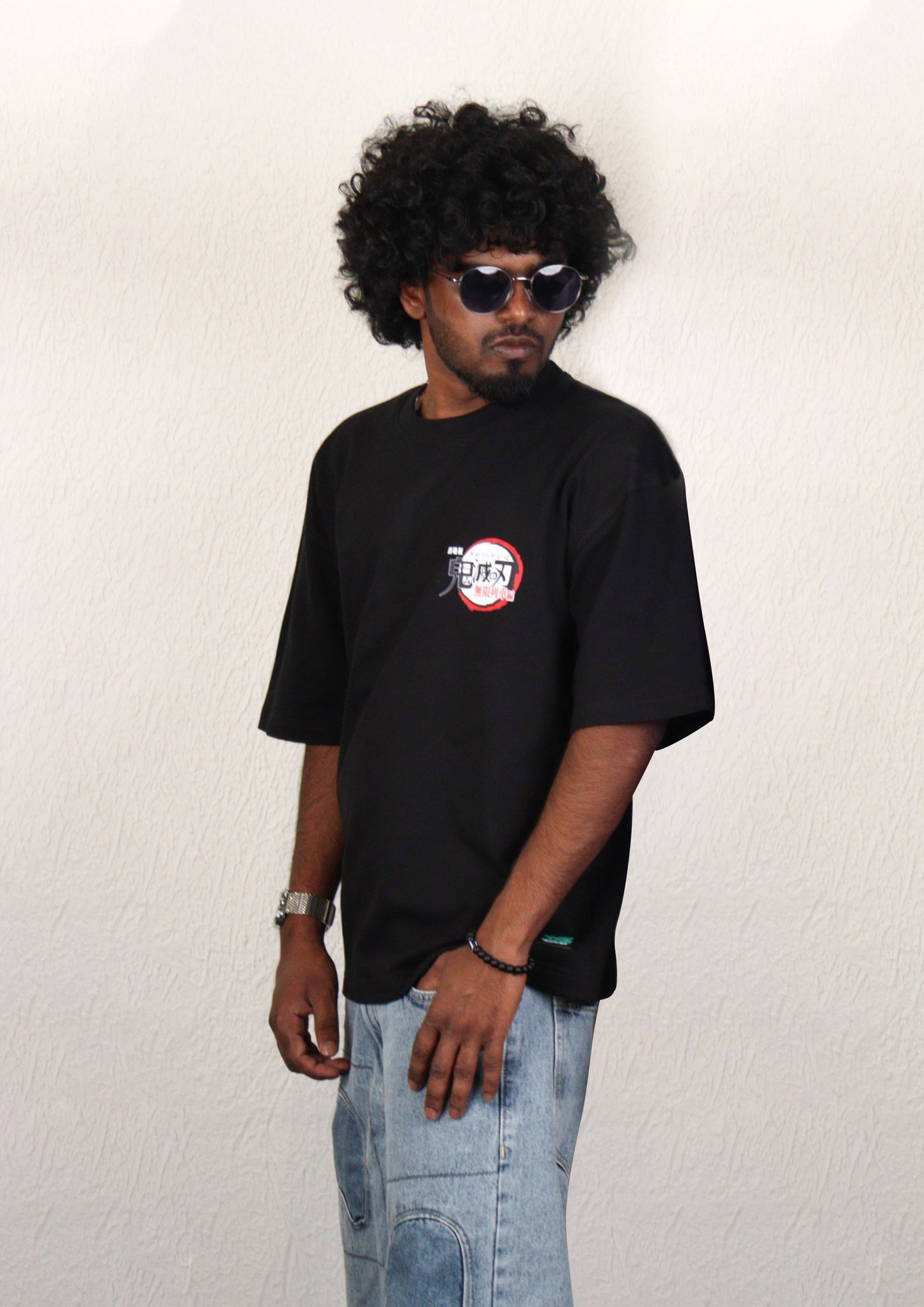 Rengoku Oversized Black T shirt